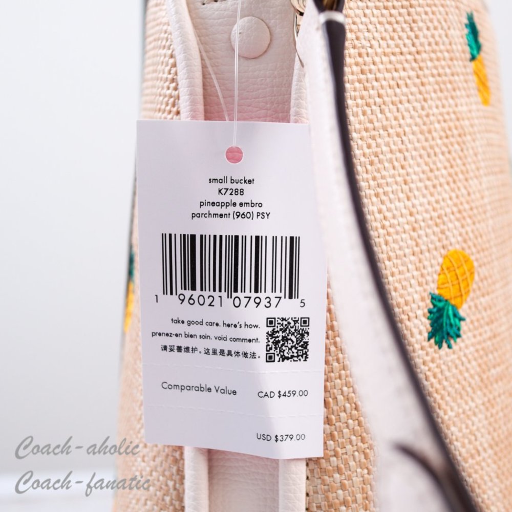 NWT Kate Spade Darcy Pineapple Embroidered Bucket Bag Crossbody & Wallet *SET* - Picture 5 of 16